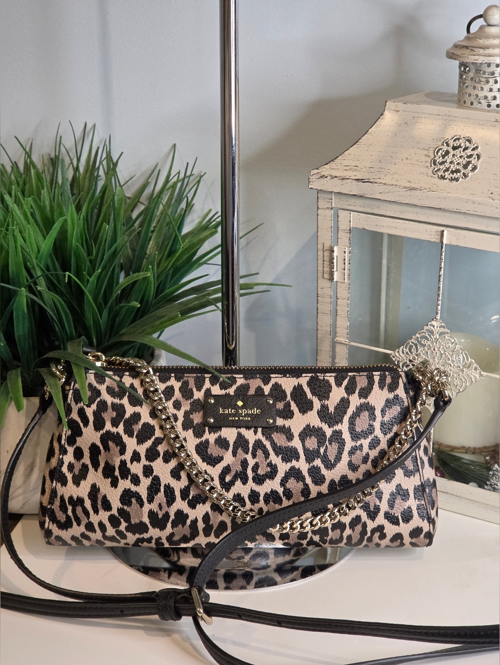 Kate Spade New York Grove Street Leopard Jane Crossbody Bag - Picture 6 of 11